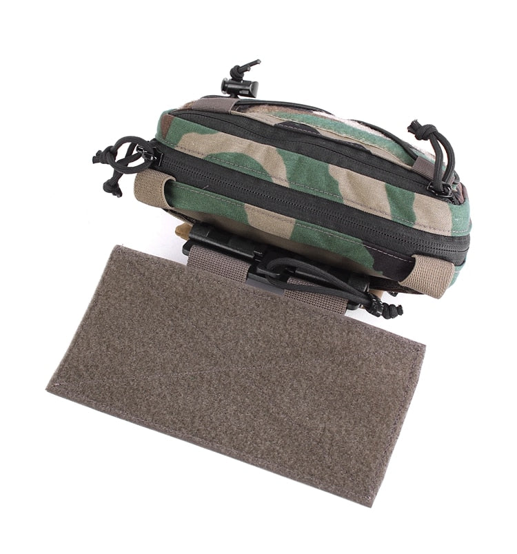 Quick-Release Sub-abdominal Pouch With Complete Opening Capabilities