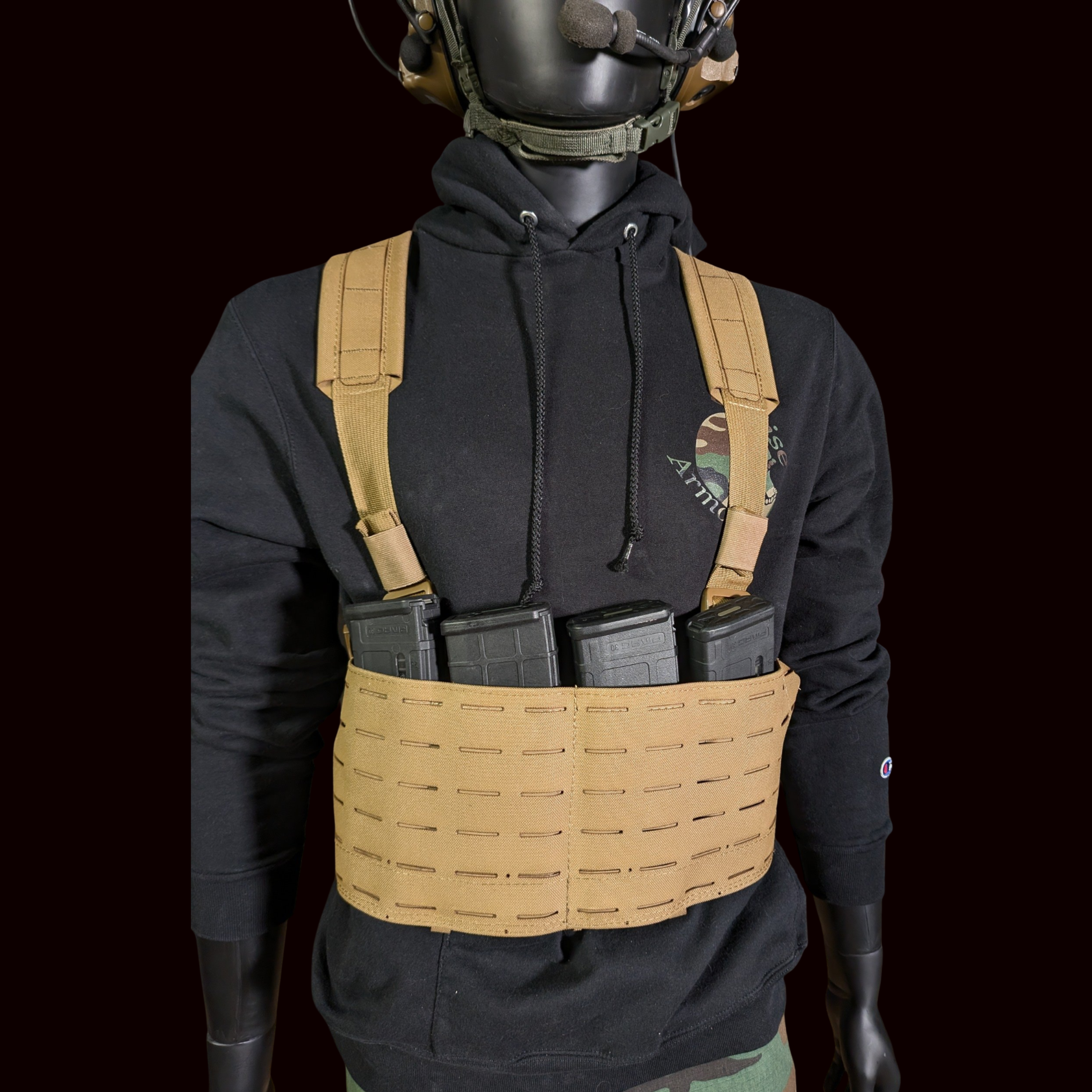 Trimmed Bush 5.56 - 4 Mag Chest Rig