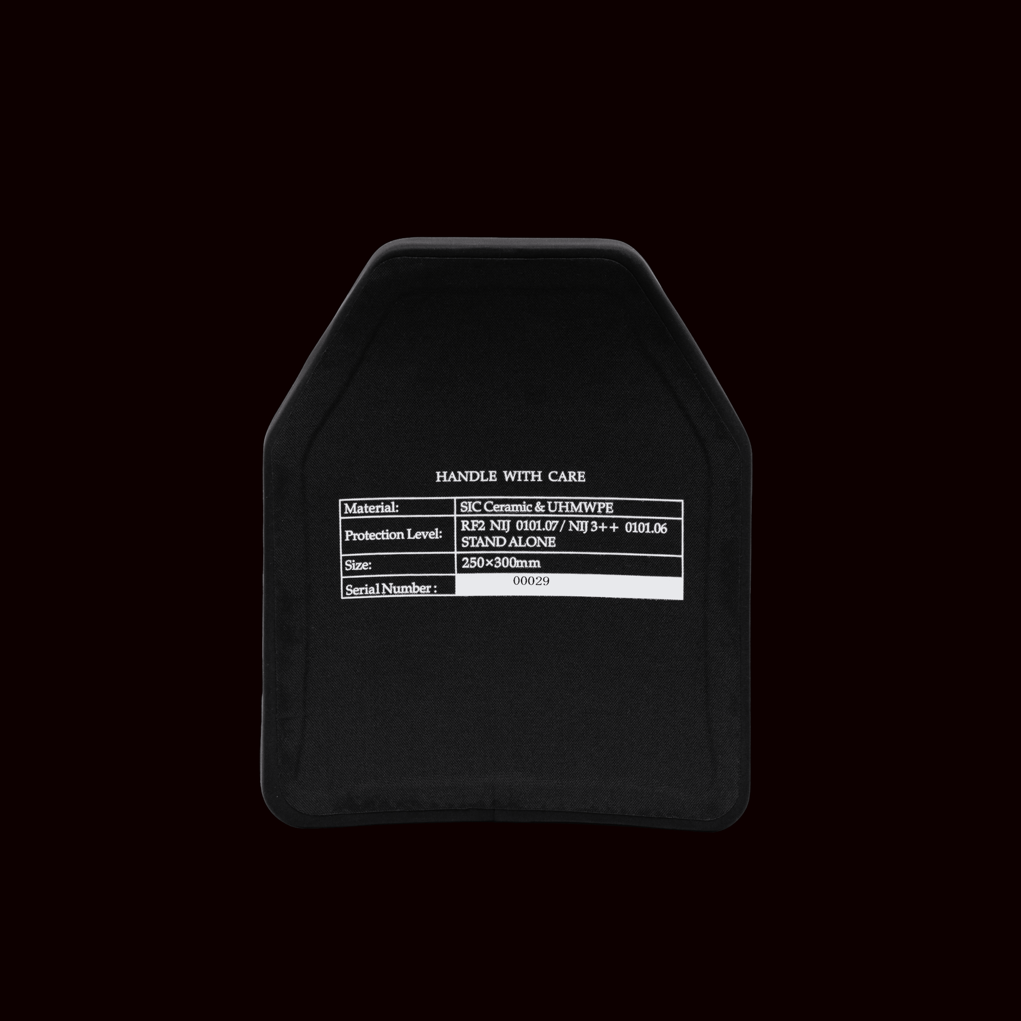 Militech NIJ III++ Silicon Carbide Shooters-Cut Lightweight Plate