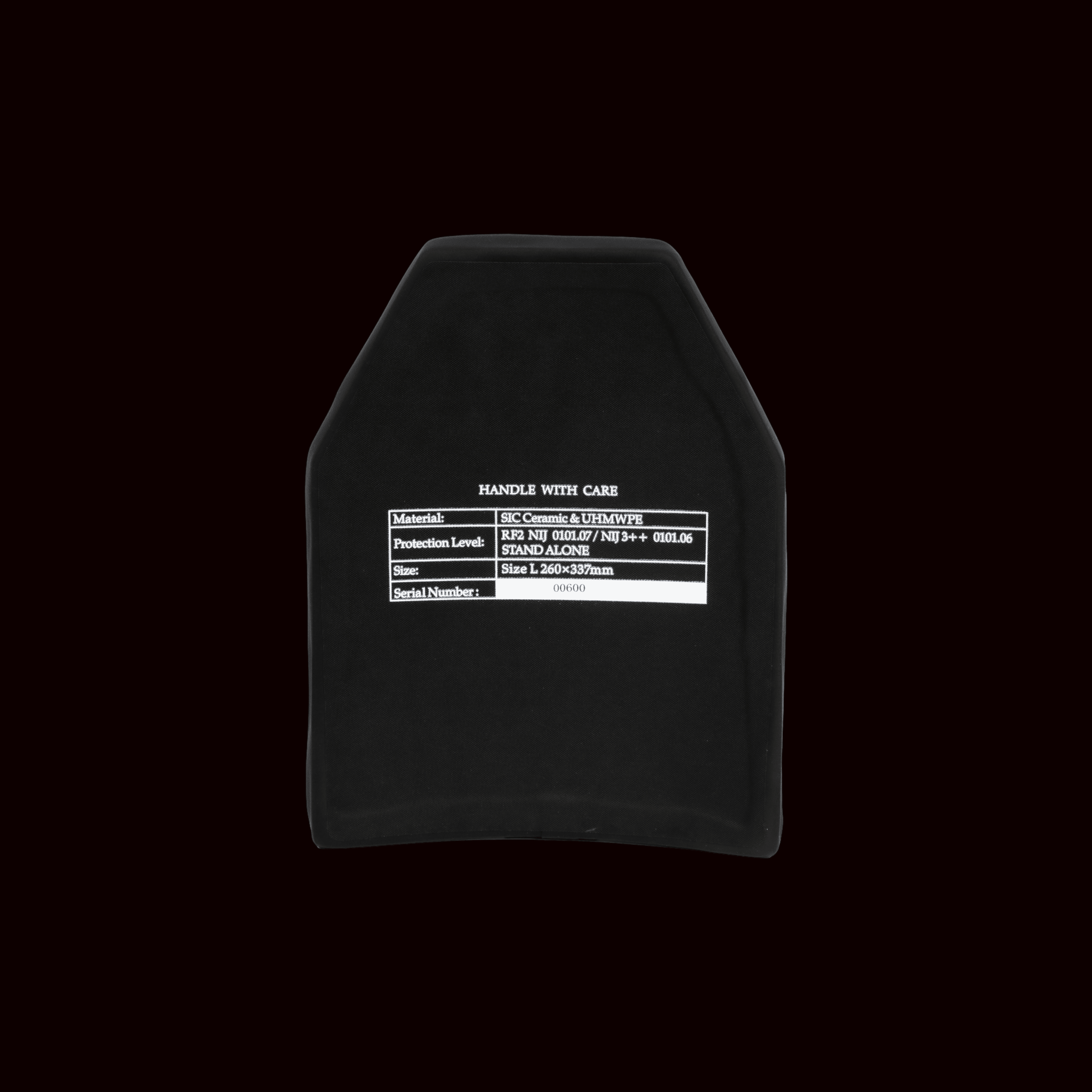 Militech NIJ III++ Silicon Carbide Shooters-Cut Lightweight Plate