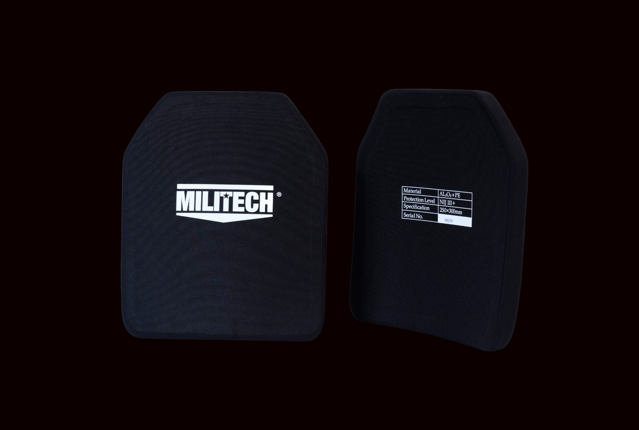 MILITECH NIJ Level 3+ RF2 Alumina & PE Stand Alone Plates (2 Per