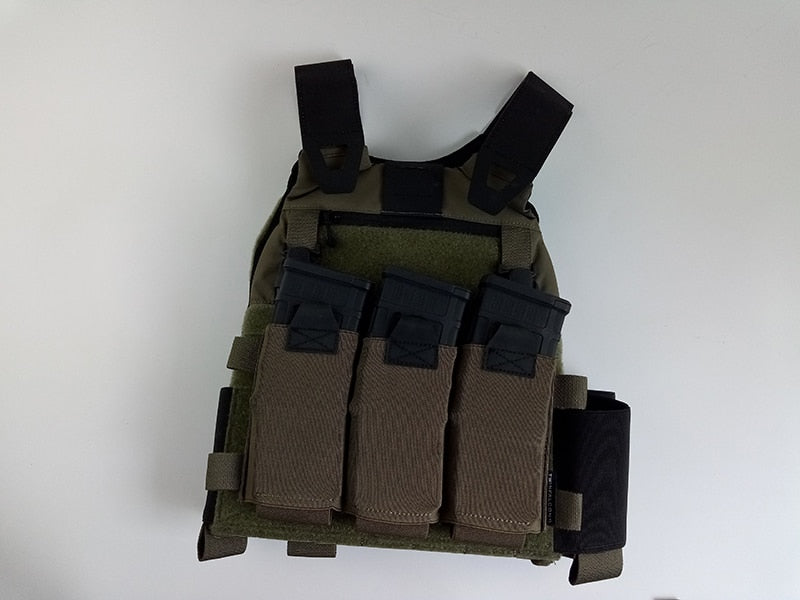 Chest-Rig-Ready Elastic Triple-AR-Mag Front Panel Placard (TF066)