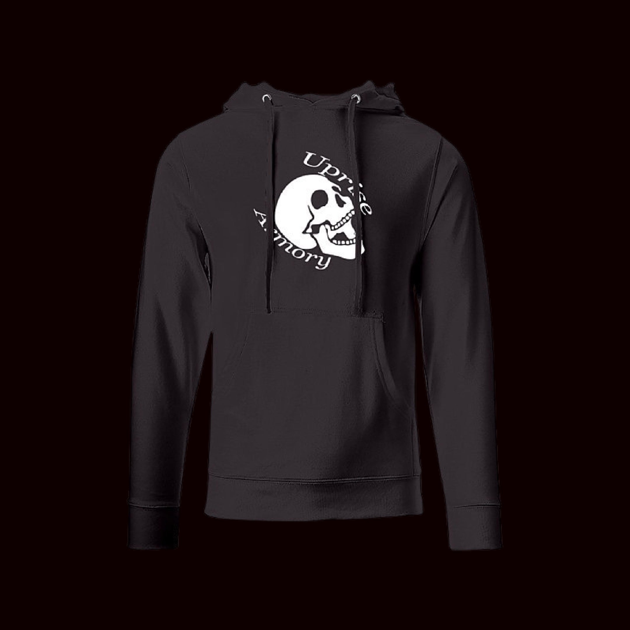 UA Skull With A Right Sleeve Flag on a Midweight Hoodie
