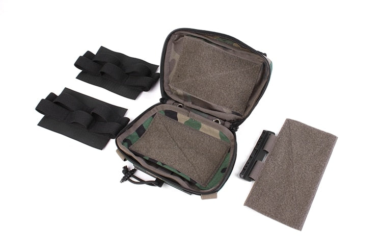 Quick-Release Sub-abdominal Pouch With Complete Opening Capabilities